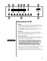 Предварительный просмотр 5 страницы Madrigal Audio mark levinson N 30 Operating Manual