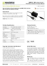 MADRIX USB contact closure Quick Start Manual & Technical Manual preview