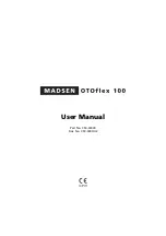 Предварительный просмотр 1 страницы Madsen OTOflex 100 User Manual