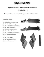 MadStad Engineering Quick-Release Adjustable Windshield System Manual preview