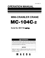 Preview for 1 page of Maeda MC-104C-2 Operation Manual