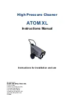 MAER IDROPULITRICI ATOM XL Instruction Manual preview