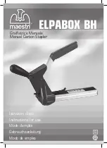 Maestri ELPABOX BH Instructions For Use Manual preview