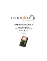 Maestro A2035-H User Manual preview