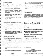 Preview for 8 page of Maestro Echoplex EP-4 Owner'S And Service Manual