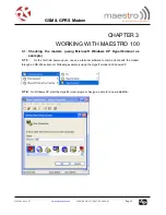 Preview for 10 page of Maestro GSM100 Quick Manual