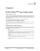 Preview for 13 page of Maestro M100 CDMA plus Quick Start Manual