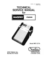 Maestro MFZ-271A Fuzz Technical & Service Manual preview