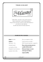 Preview for 16 page of Maestro MR 929 Owner'S Manual