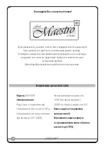 Preview for 28 page of Maestro MR 929 Owner'S Manual