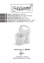 Preview for 1 page of Maestro MR551 Owner'S Manual