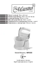 Maestro MR555 Owner'S Manual preview