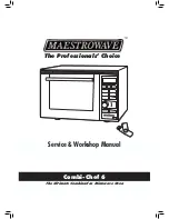 maestrowave Combi-Chef 6 Service/Workshop Manual предпросмотр