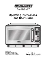 Preview for 1 page of maestrowave Combi Chef 7 Operating Instructions And User Manual