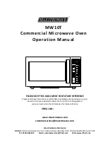 Preview for 1 page of maestrowave MW10T Operation Manual