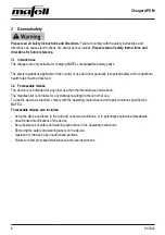 Preview for 6 page of Mafell APS M Operating/Safety Instructions Manual