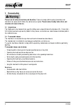 Preview for 8 page of Mafell DD40P Operating/Safety Instructions Manual