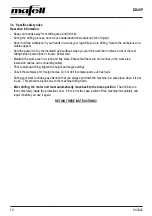 Preview for 10 page of Mafell DD40P Operating/Safety Instructions Manual