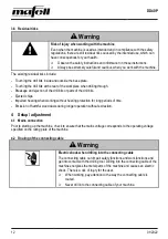 Preview for 12 page of Mafell DD40P Operating/Safety Instructions Manual