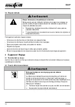 Preview for 32 page of Mafell DD40P Operating/Safety Instructions Manual