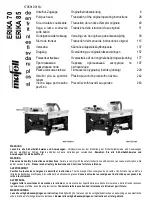 Предварительный просмотр 1 страницы Mafell ERIKA 70 Translation Of The Original Operating Instructions