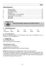 Предварительный просмотр 27 страницы Mafell F110 Fitting Instructions Manual