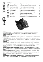 Mafell K5518MBL Translation Of The Original Operating Instructions preview