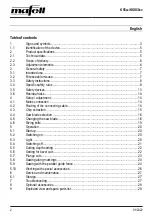 Preview for 2 page of Mafell K55cc Operating/Safety Instructions Manual