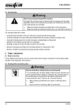 Preview for 14 page of Mafell K55cc Operating/Safety Instructions Manual