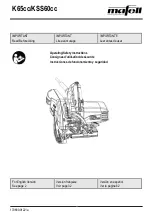 Mafell K65cc Operating/Safety Instructions Manual preview