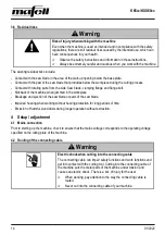 Preview for 14 page of Mafell K65cc Operating/Safety Instructions Manual