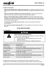 Preview for 12 page of Mafell K85Ec Operating/Safety Instructions Manual