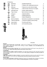 Mafell KF 1000 Translation Of The Original Operating Manual preview