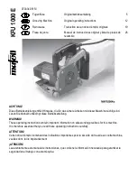 Mafell KFU 1000 E Original Operating Instructions preview