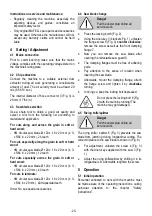 Предварительный просмотр 11 страницы Mafell KSP 40 Flexistem Original Operating Instructions