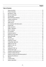 Preview for 14 page of Mafell KSS300 Original Operating Instructions And Spare Parts List