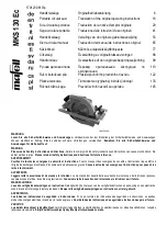 Предварительный просмотр 1 страницы Mafell MKS 130 Ec Translation Of The Original Operating Instructions