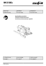 Предварительный просмотр 1 страницы Mafell MKS130Ec Operating/Safety Instructions Manual