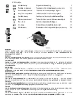 Mafell MS 55 Translation Of The Original Operating Instructions предпросмотр