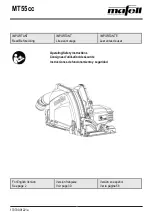 Mafell MT55cc Operating/Safety Instructions Manual предпросмотр