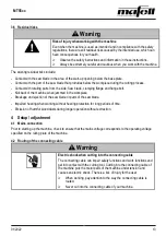 Preview for 13 page of Mafell MT55cc Operating/Safety Instructions Manual