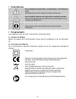 Предварительный просмотр 6 страницы Mafell pss 3100 se Original Operating Instructions And Spare Parts List