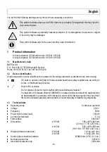 Предварительный просмотр 14 страницы Mafell S 25 M Original Operating Instructions