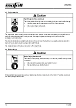 Предварительный просмотр 12 страницы Mafell ZH320 Ec Operating/Safety Instructions Manual