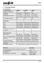 Preview for 6 page of Mafell ZSX Ec 260 HM Operating/Safety Instructions Manual