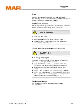 Предварительный просмотр 117 страницы MAFI MT 25 Operating Manual