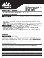 Preview for 10 page of MAG TOOLS JB20T Owner'S Manual