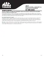 Preview for 11 page of MAG TOOLS JB20T Owner'S Manual