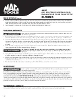 Preview for 15 page of MAG TOOLS JB20T Owner'S Manual