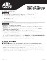 Preview for 3 page of MAG TOOLS JS12T Owner'S Manual